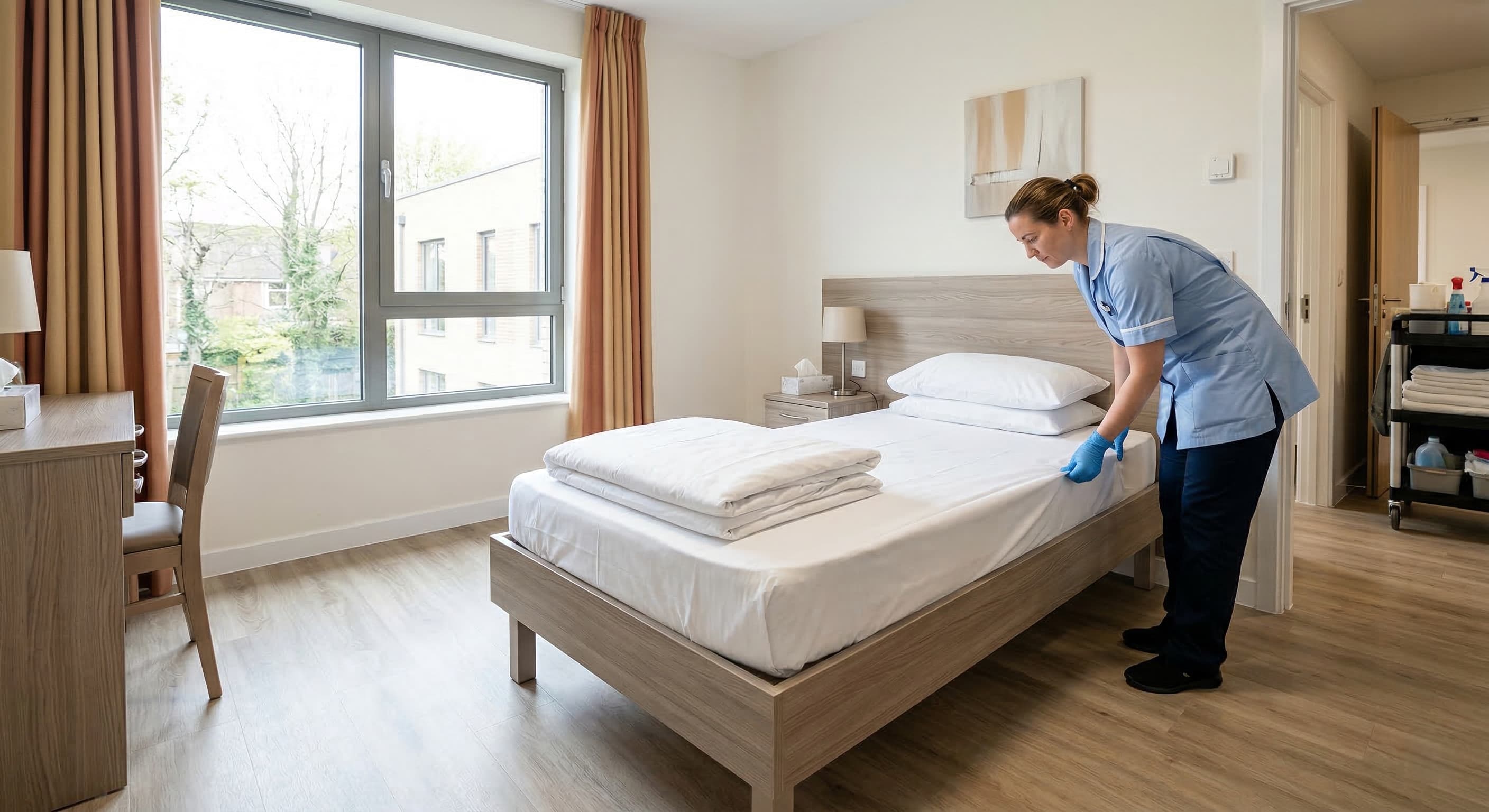 Entretien des espaces et résidences de services
